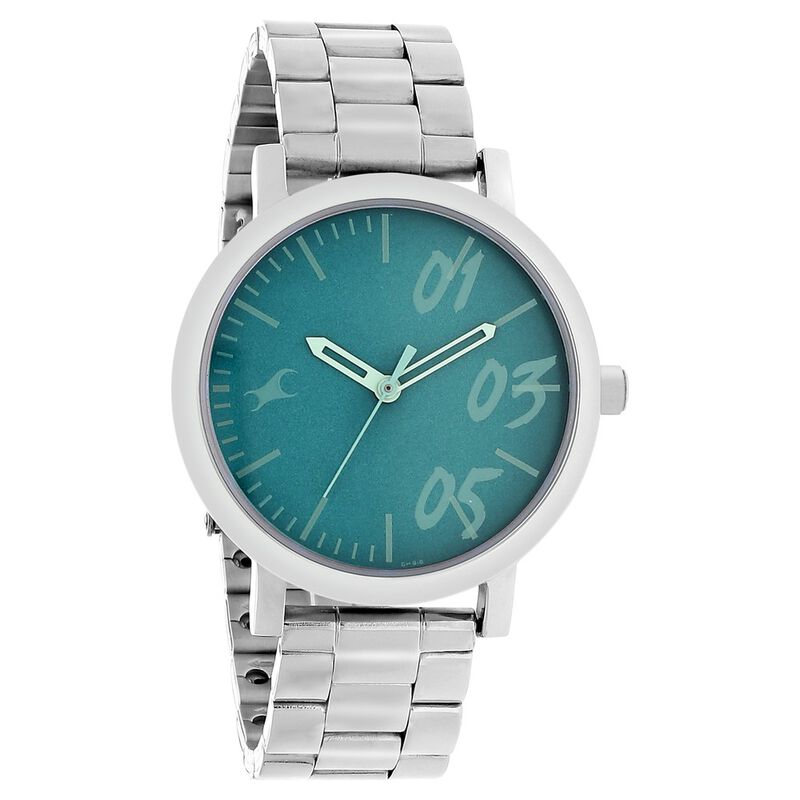Fastrack Tropical Waters Quartz Analog Green Dial Metal Strap Watch for Girls - image number 1