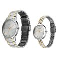 Titan Bandhan Eternal Pair Analog with Silver Dial Dual Tone Stainless Steel Strap Watch for Couples - image number 2