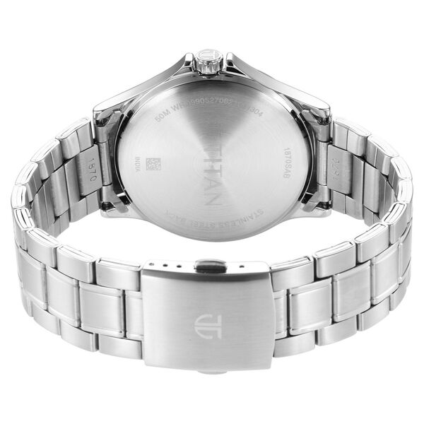 Titan Trendsetters Dark Brown Dial Analog Stainless Steel Strap watch for Men - image number 4