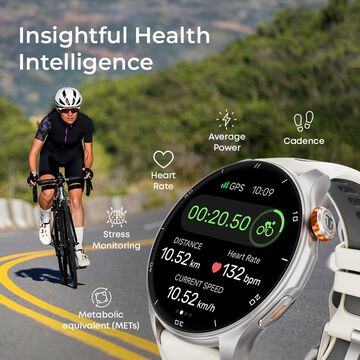 Titan Celestor Advanced GPS & Barometer 3.6 CM AMOLED Display with AOD, Pizoelectric Functional Crown Moonlight Edition