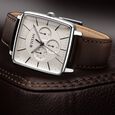 Titan Avant Garde Quartz Multifunction Silver Dial Leather Strap watch for Men - image number 4