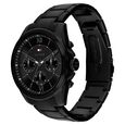Tommy Hilfiger Quartz Multifunction Black Dial Black Stainless Steel Strap Watch For Men - image number 1