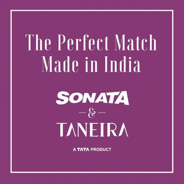 Sonata Wedding Purple Dial Women Watch With Stainless Steel Strap