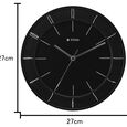 Titan Contemporary Black Wall Clock with Domed Glass - 27 cm x 27 cm (Small) - image number 5