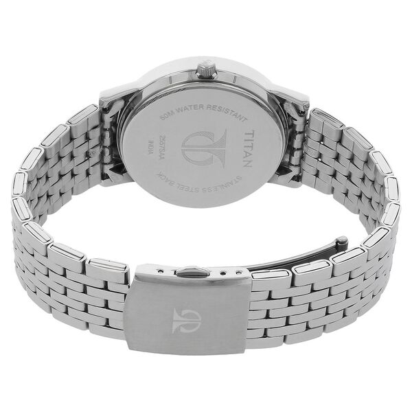 Titan Quartz Analog with Day and Date Blue Dial Stainless Steel Strap Watch for Women - image number 3