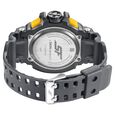 SF Quartz Analog Digital Black Dial PU Strap Watch for Men - image number 3