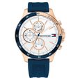 Tommy Hilfiger Quartz Multifunction White Dial Silicone Strap Watch for Men - image number 0