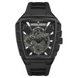 Police Multifunction Black Dial Black Color Silicone Strap Watch For Men - image number 0