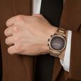 Titan Micromotors Analog with Retrograde Day and Date and Brown Dial Coffee Stainless Steel Strap Watch for Men - image number 7