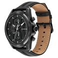 Tommy Hilfiger Multifunction Black Dial Black Color Leather Strap Watch For Men - image number 1