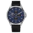 Tommy Hilfiger Quartz Multifunction Blue Dial Leather Strap Watch for Men - image number 0