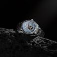 Titan Stellar Ice Meteorite Automatic Analog with Open-Heart and Authentic Meteorite Dial Silver Stainless Steel Strap Watch for Men - image number 0