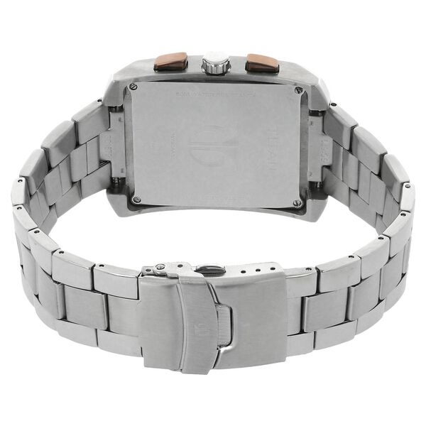 Titan Quartz Chronograph Silver Dial Stainless Steel Strap Watch for Men - image number 3