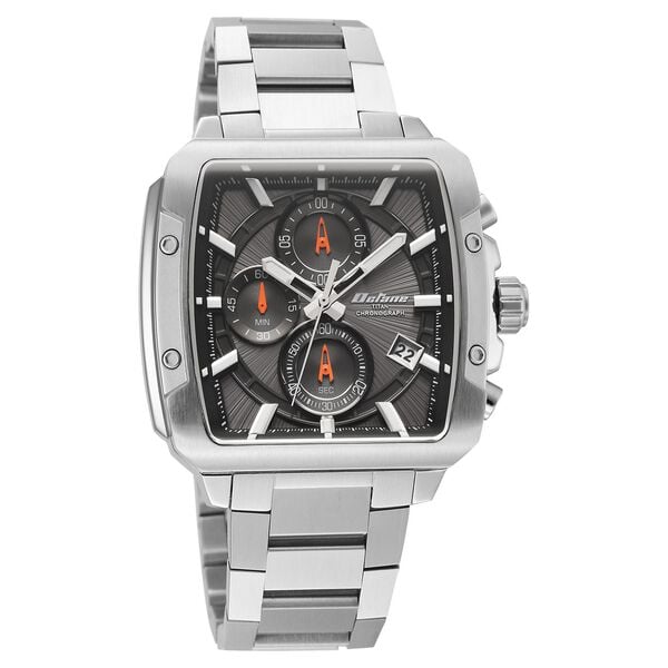 Octane Velocity Sporty Black Dial Tonneau Stainless Steel Watch For Men - image number 2