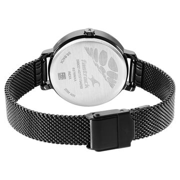 Fastrack Younique Quartz Analog Black Dial Stainless Steel Strap Watch for Girls