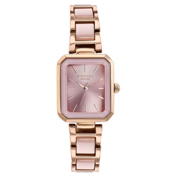 Sonata Poze Quartz Analog Pink Dial Two Toned Metal & Plastic Strap Watch For Women - image number 1