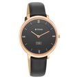Titan Edge Quartz Analog Black Dial Black Leather Strap Watch For Women - image number 0