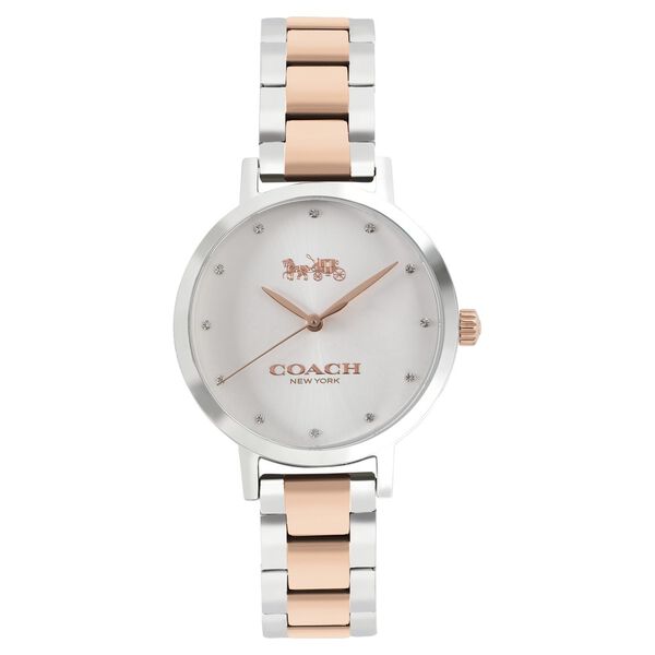 Coach Quartz Analog Silver Dial Stainless Steel Strap Watch for Women - image number 1