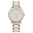Titan Edge Melange Quartz Analog White Dial Pink Steel & Ceramic Strap Watch For Women - image number 0