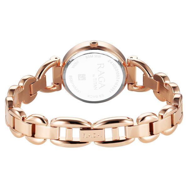 Titan Raga Showstopper Quartz Analog Pink Dial Metal Strap Watch For Women - image number 4