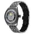 Titan Stellar Cupola Automatic Analog with Sun Moon Phase and Silver Dial Dark Gun Stainless Steel Strap Watch for Men - image number 4