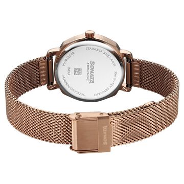 Sonata Eternia Quartz Analog Pink Dial Metal Strap Watch For Women