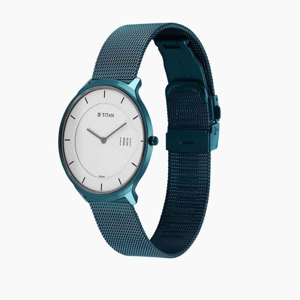 Buy Online Titan Edge Murals Quartz Analog White Dial Blue