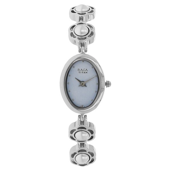 Titan Raga Aurora Blue Dial Analog Metal Strap watch for Women - image number 0