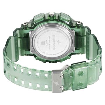 Fastrack StreetStyle Digital Dial Translucent Green PU Strap Watch For Guys