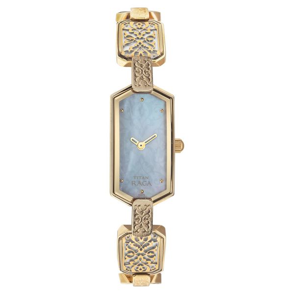 Titan Quartz Analog Mother Of Pearl Dial Watch for Women - image number 0