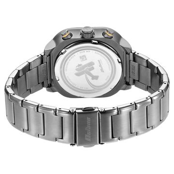 Titan Octane Aerobatics Quartz Chronograph Anthracite Dial Grey Stainless Steel Strap Watch For Men