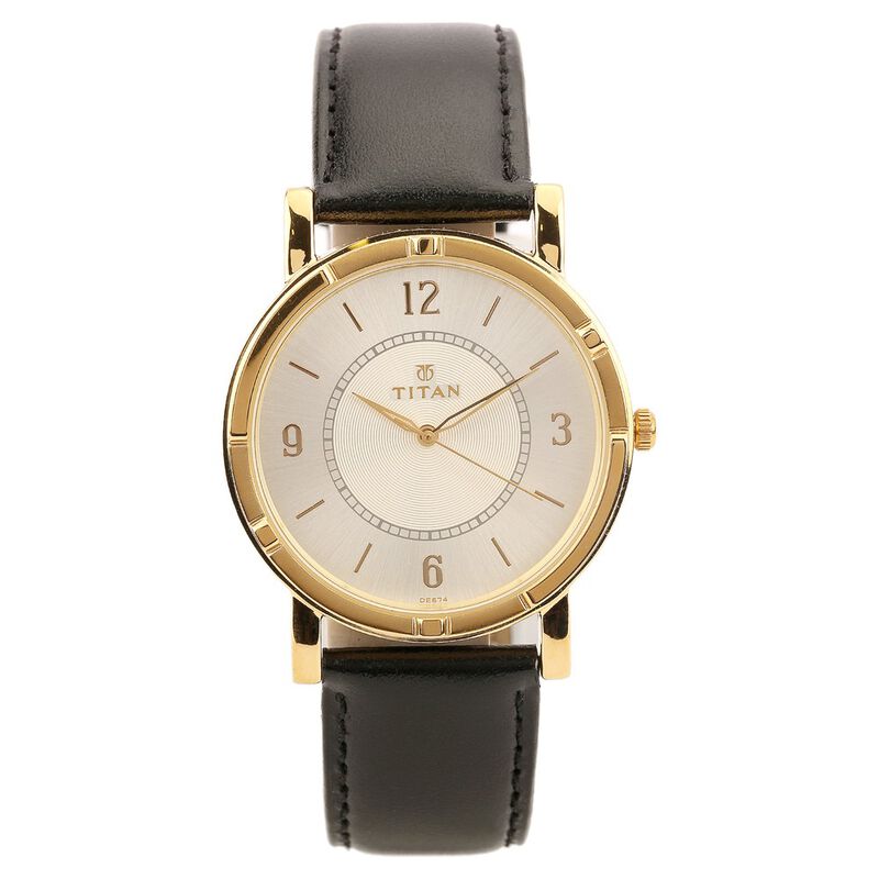 Titan Quartz Analog Silver Dial Watch for Men