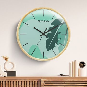 Titan Contemporary Tropical Timepieces - Lush Green - 32 cm x 32 cm