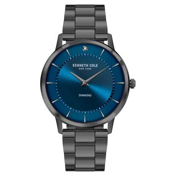 Kenneth Cole Quartz Analog Blue Dial Stainless Steel Strap Watch for Men