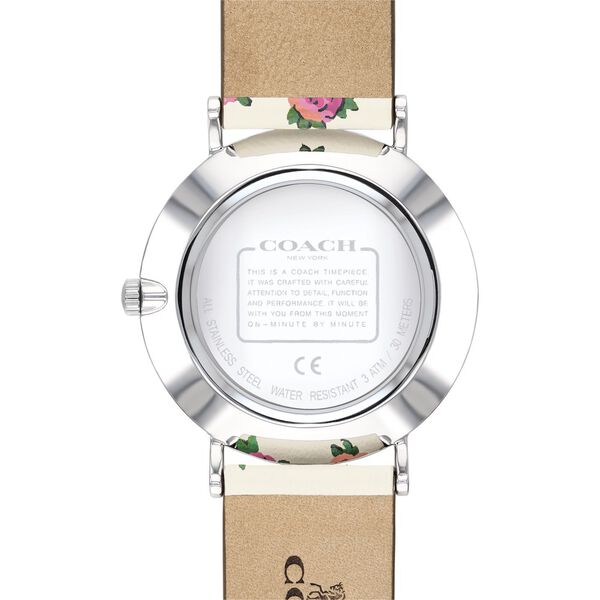 Coach Quartz Analog White Dial Leather Strap Watch for Women - image number 2