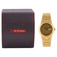 Titan Quartz Analog with Day and Date Champagne Dial Watch for Men - image number 4
