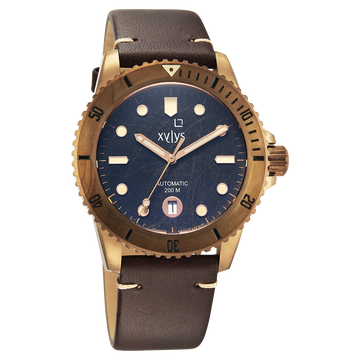 Xylys Swiss Automatic Brown Dial Brown Leather Strap Watch For Men