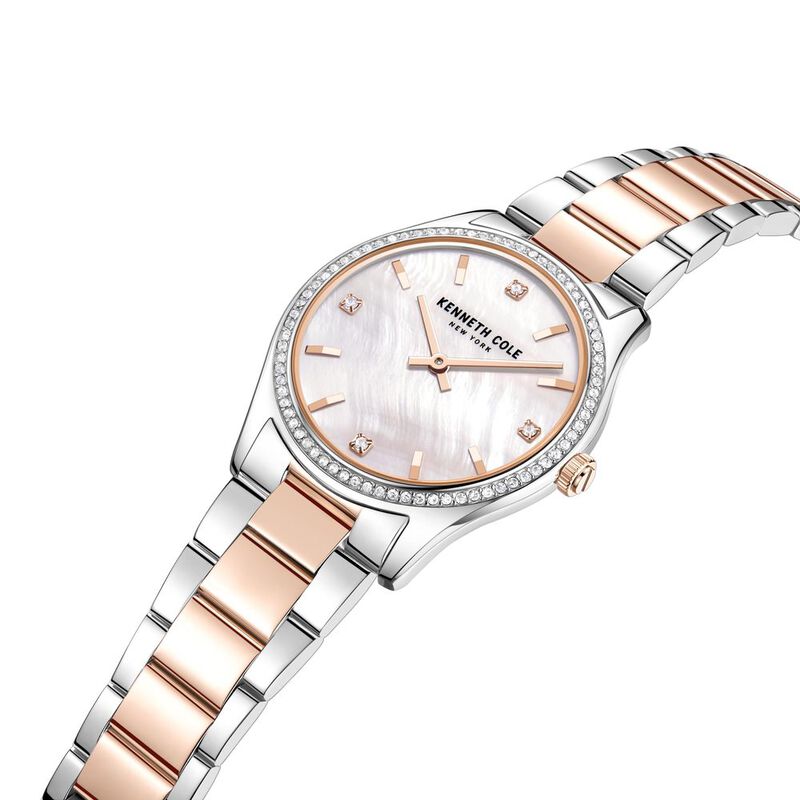 Kenneth Cole Quartz Analog White Dial Stainless Steel Strap Watch for Women - image number 3