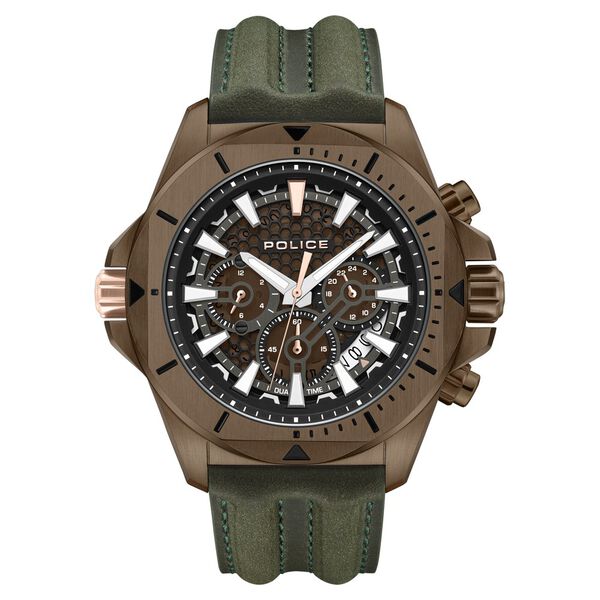 Police Men's Electrical KL Rahul Edition Leather Strap Watch - image number 1