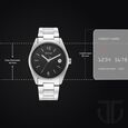 Titan Neo Black Dial Analog with Date Stainless Steel Strap watch for Men - image number 2