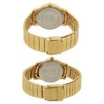 Titan Quartz Analog with Day and Date White Dial Metal Strap Watch for Couple - image number 3
