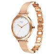 Titan Raga Memoirs Quartz Analog White Dial With Rose Gold Color Metal Strap Watch For Women - image number 2