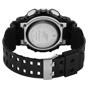 Sonata SF Spectra Quartz Digital Black Dial Translucent Black PU Strap Watch For Men