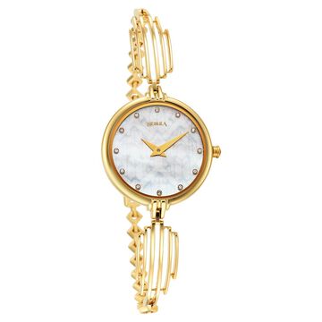 Titan Nebula 18k Gold Analog with Diamond Studded Indices Watch for Women