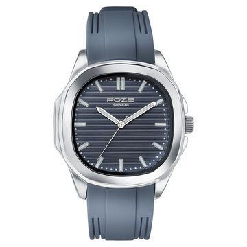 Sonata Poze Quartz Analog Blue Dial Blue Colour Silicone Strap Watch For Men