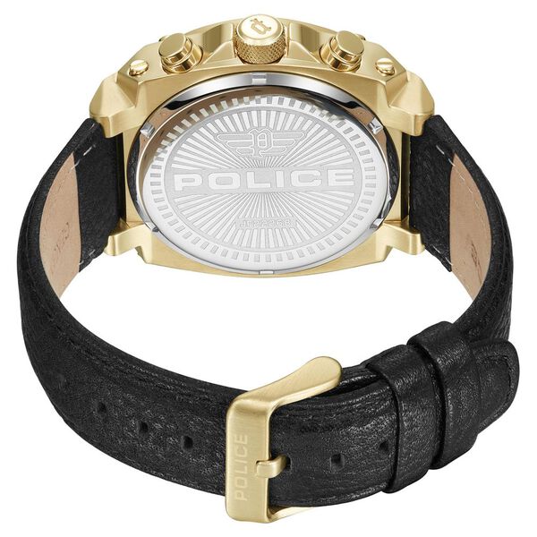 Police Quartz Multifunction Grey Dial Leather Strap Watch for Men - image number 4