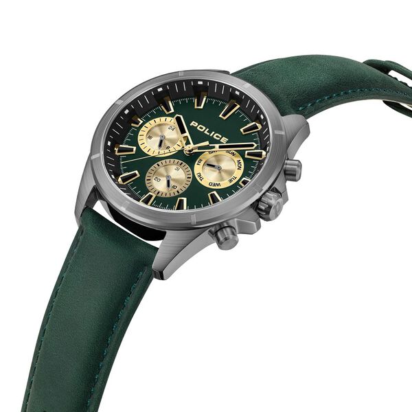 Police Green Dial Quartz Multifunction Watch for Men - image number 5