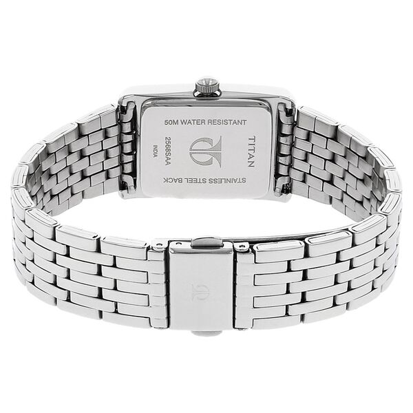 Titan Workwear White Dial Analog Stainless Steel Strap Watch for Women - image number 3