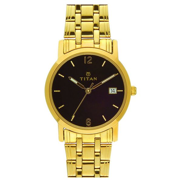 Titan Quartz Analog with Date Black Dial Watch for Men - image number 0