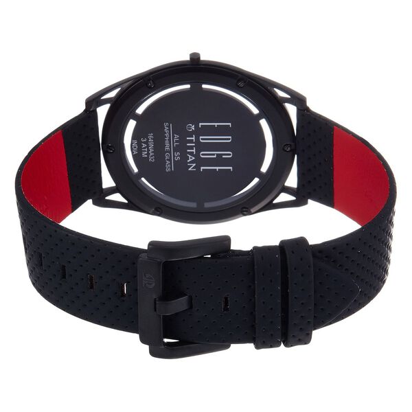 Titan Quartz Analog Black Dial Leather Strap Watch for Men - image number 2